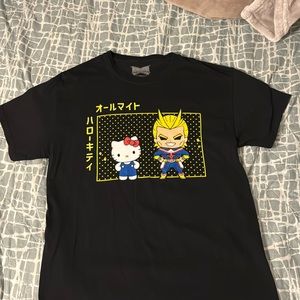 My hero academia x Hello kitty Collab shirt
